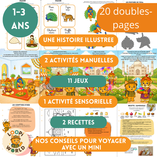 Lot de 2 livrets Loopi en Inde