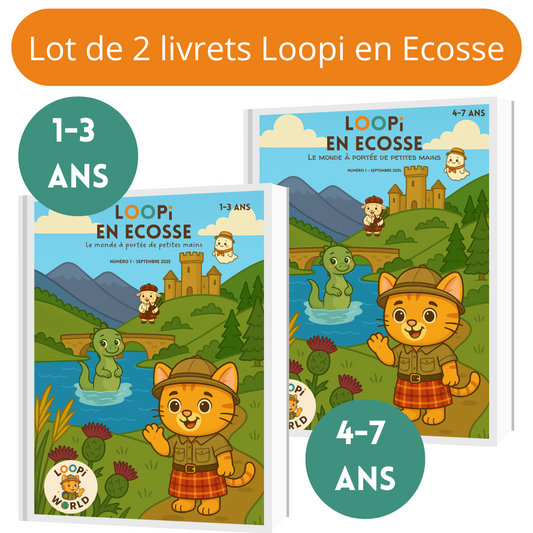 Lot de 2 livrets Loopi en Ecosse