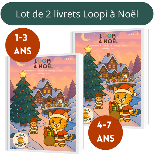 Lot de 2 livrets Loopi à Noël