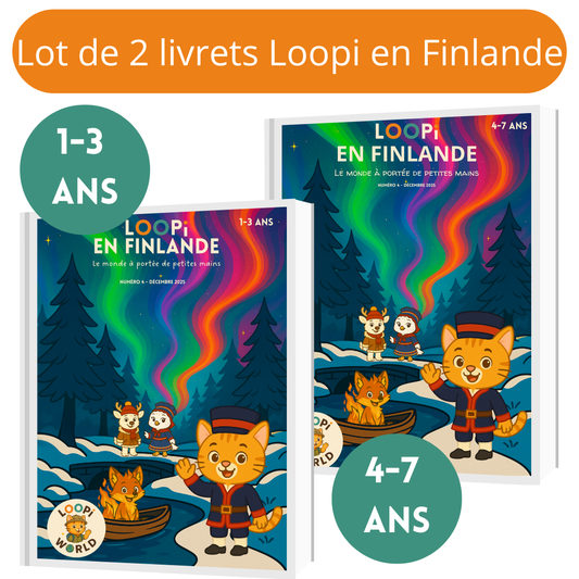 Lot de 2 livrets Loopi en Finlande