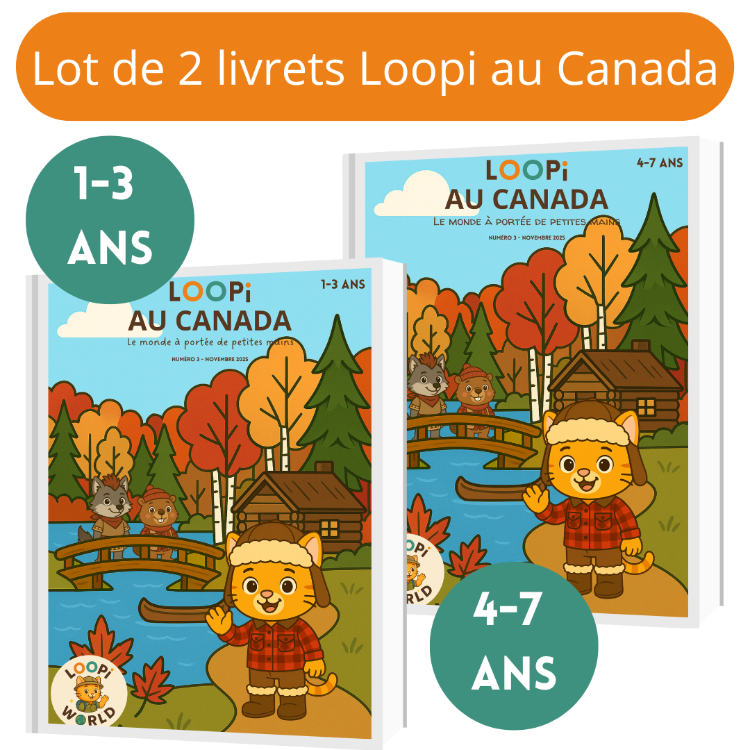Lot de 2 livrets Loopi au Canada
