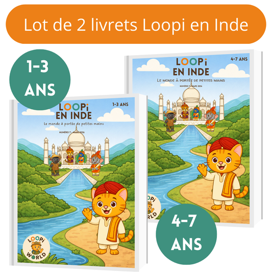 Lot de 2 livrets Loopi en Inde