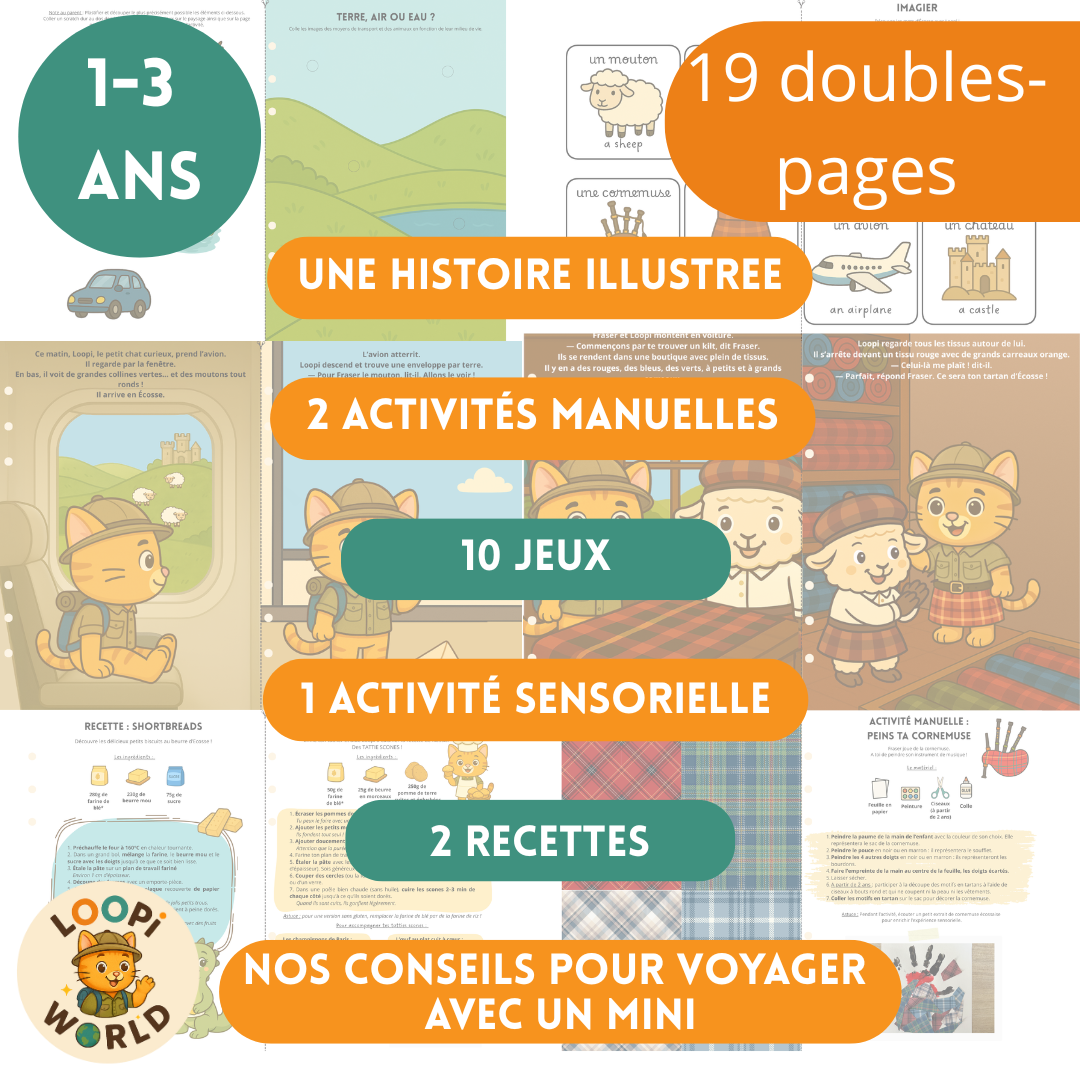 Lot de 2 livrets Loopi en Ecosse