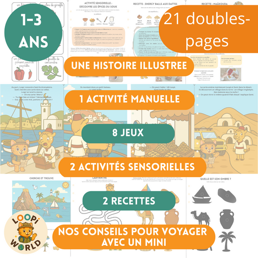 Lot de 2 livrets Loopi en Tunisie