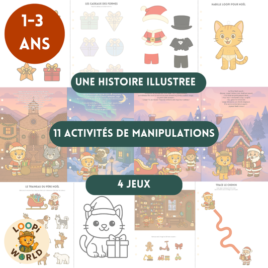 Lot de 2 livrets Loopi à Noël