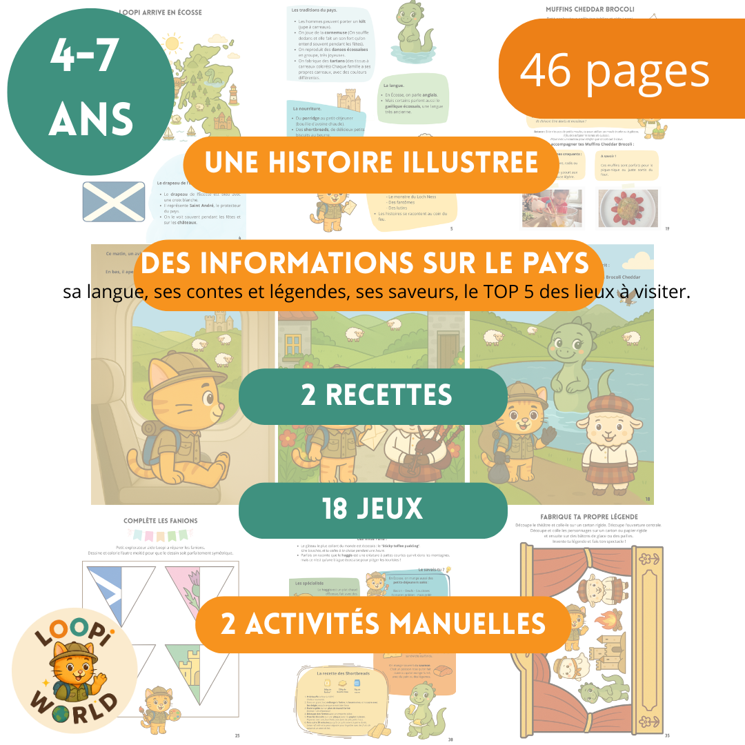 Lot de 2 livrets Loopi en Ecosse