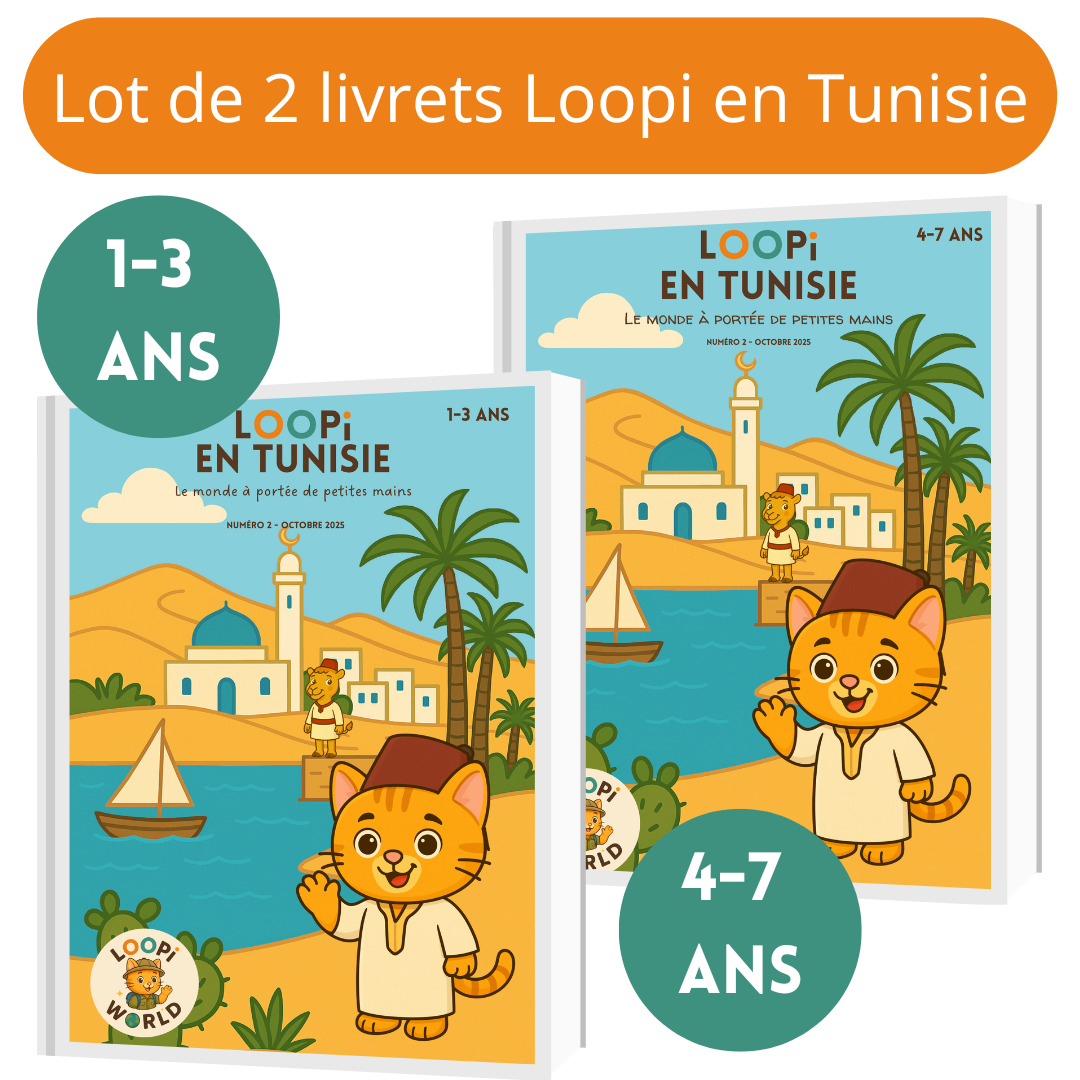 Lot de 2 livrets Loopi en Tunisie